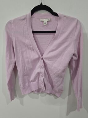 Banana Republic Sz Xs Light Pink V-Neck Button Cardigan